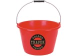 Traper Wiadro do zanęty – czerwone 17 l