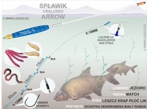 CRALUSSO ZESTAW 309 - SPŁAWIK ARROW - DO OPADU 10.0G