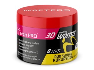MP 3D WORMS WAFTERS DUO 8mm 20g SWEETCORN