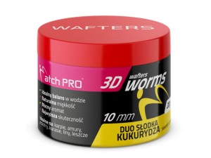 MP 3D WORMS WAFTERS DUO 10mm 20g SWEETCORN