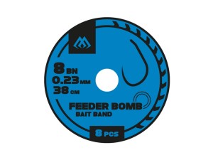 MIKADO HFB805 PRZYPON GUMKA BEZZADZIOR. 38cm 8szt