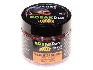 JAXON ROBAK DUO 25g 8mm POMARAŃCZA/CZEKOLADA