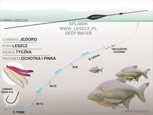  WWW.LESZCZ.PL ZESTAW 285 - SPŁAWIK DEEP WATER - LESZCZ PODCZAS FLAUTY 4G