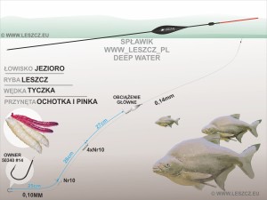 WWW.LESZCZ.PL ZESTAW 284 - SPŁAWIK DEEP WATER - LESZCZ Z JEZIORA 3g