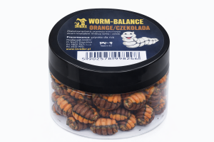 Invader Worm Balance 8mm Orange/Czekolada