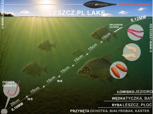 WWW.LESZCZ.PL Zestaw 390 - Spławik LAKE - Leszcze z opadu 0,5g