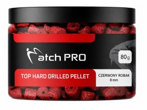 MP TOP HARD DRILLED PELLET 8mm/80g CZERWONY ROBAK