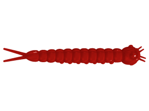 Libra Lures SLIGHT WORM 38 Red