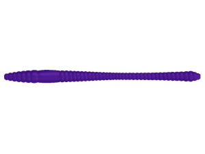 Libra Lures DYING WORM 70 Purple With Glitter