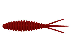 Libra Lures TURBO WORM MINI 35 Red