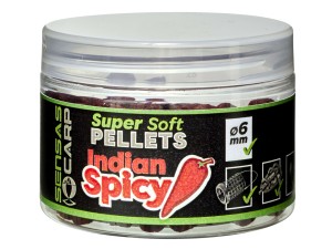 SENSAS SUPER SOFT PELLETS 6MM INDIAN SPICY 60G