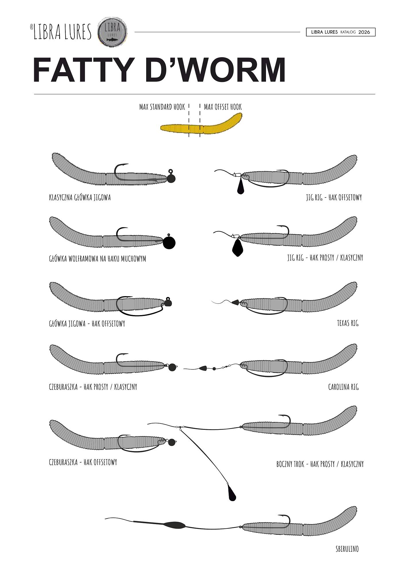 Libra Lures Fatty D'Worm 65