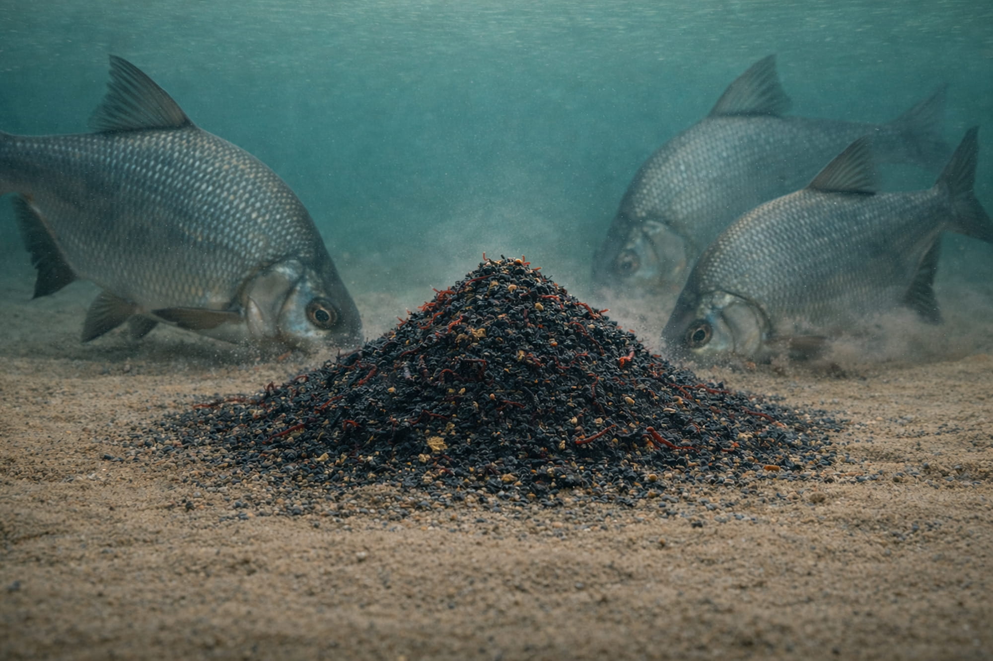 Ziemia torfowa i żerujące krąpie